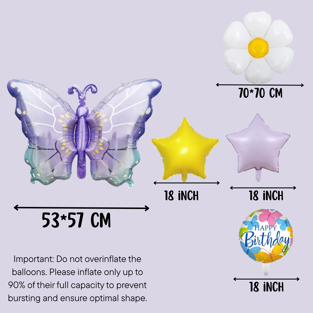 Butterfly Birthday Balloon Set β Pink & Purple Party Decor
