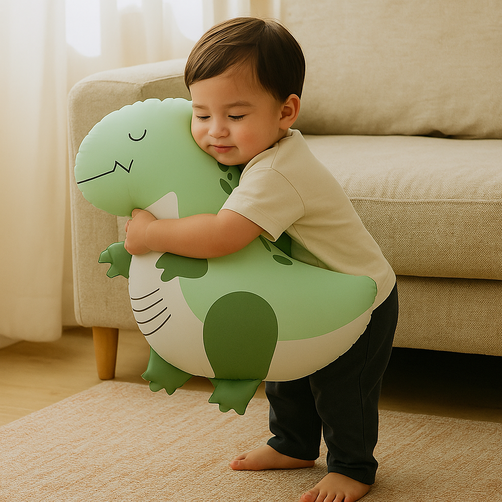 Cute Matte Green Dinosaur Foil Balloon – 16×8″ Self‑Sealing Air/Helium Dino Party Decor