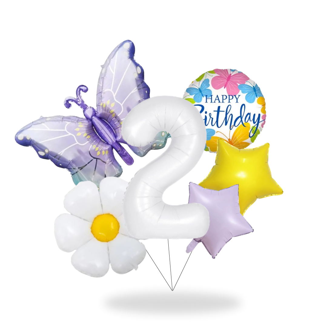 Butterfly Birthday Balloon Set β Pink & Purple Party Decor