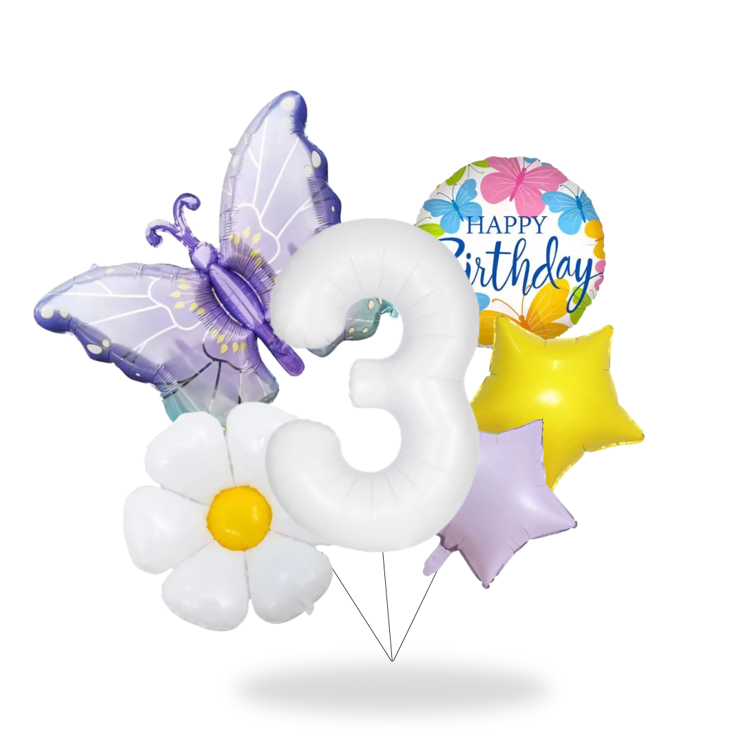Butterfly Birthday Balloon Set β Pink & Purple Party Decor
