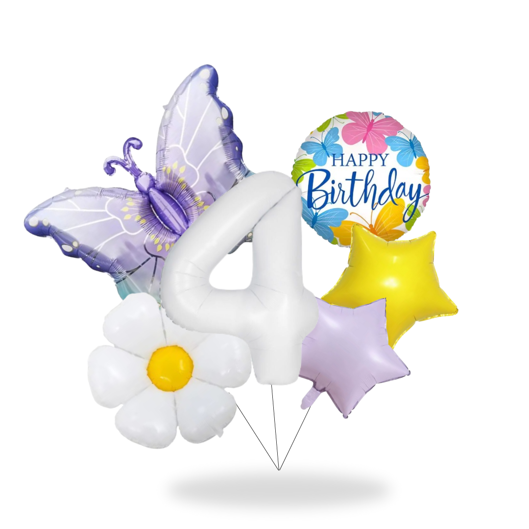 Butterfly Birthday Balloon Set β Pink & Purple Party Decor