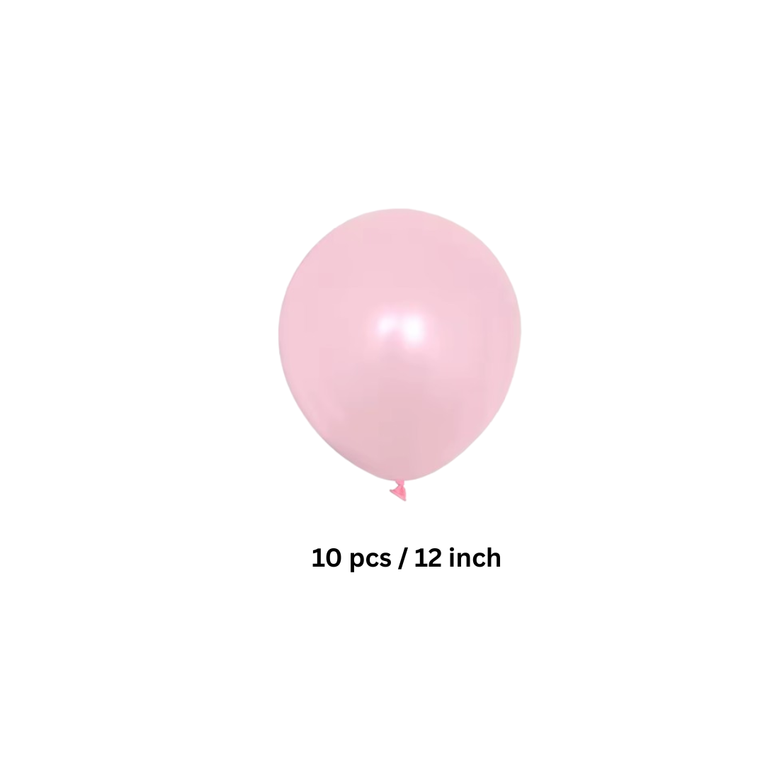 1st Birthday Balloons Decoration Set for Baby Girl Foil & Latex Party Decor Kit