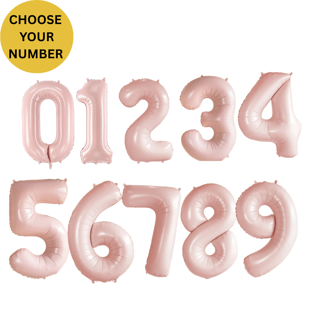 1st -9th Birthday Balloons Girl Set β Panda, Rose Gold Number, Party Decorations