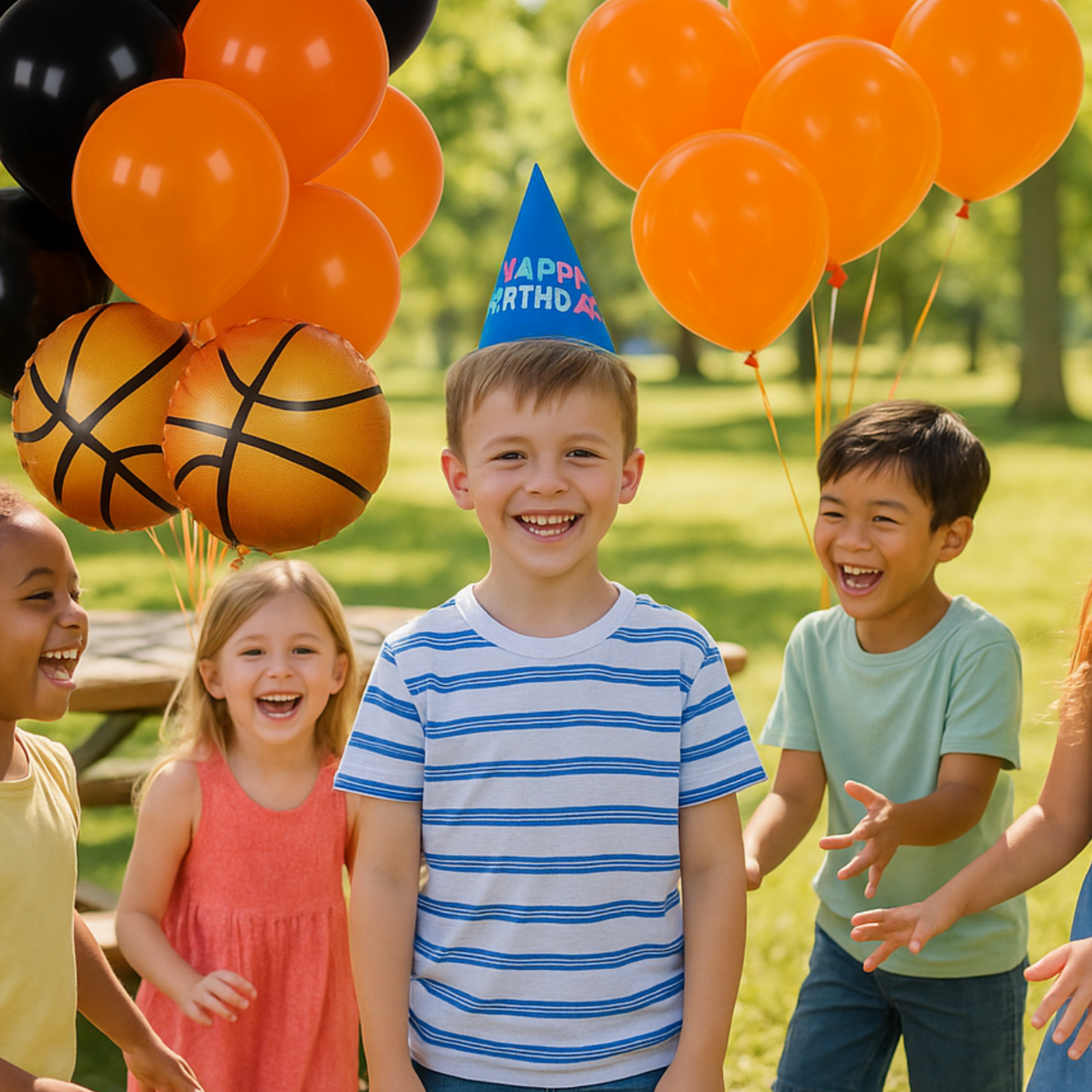 Basketball Birthday Balloons Set – Party Decorations for Boys, Girls & Kids kit