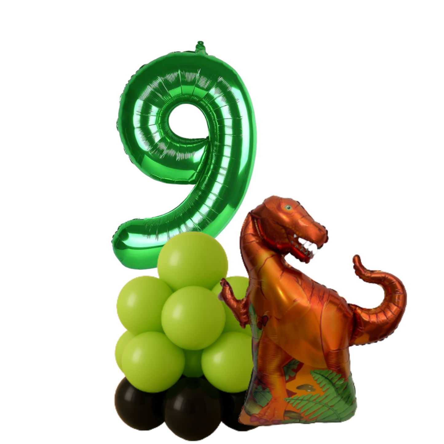 Dinosaur Balloon Display 1st-9th Birthday Party Decoration for Baby Boy