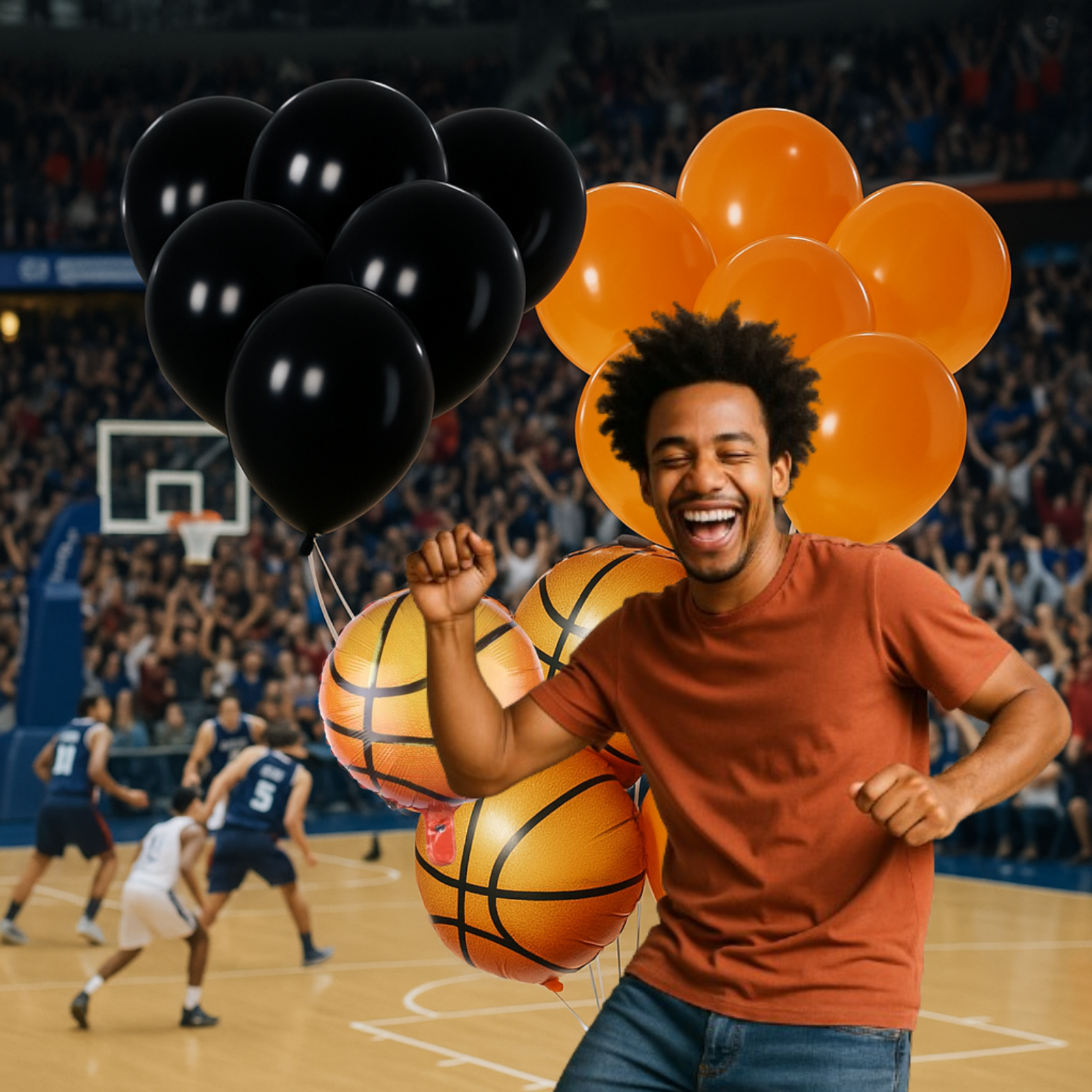 Basketball Birthday Balloons Set – Party Decorations for Boys, Girls & Kids kit