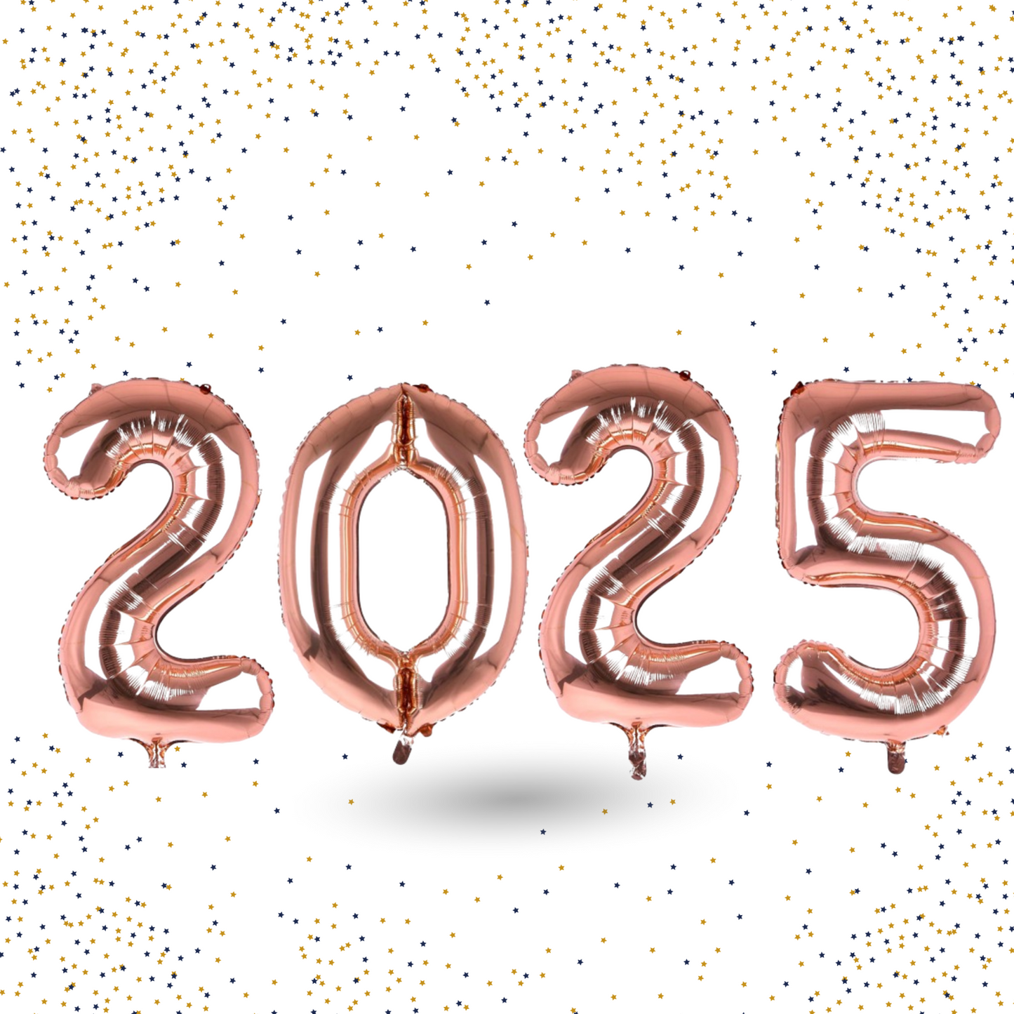 2025 Gold Number Balloons 40 inch Perfect for New Year's Eve 2025 decoration