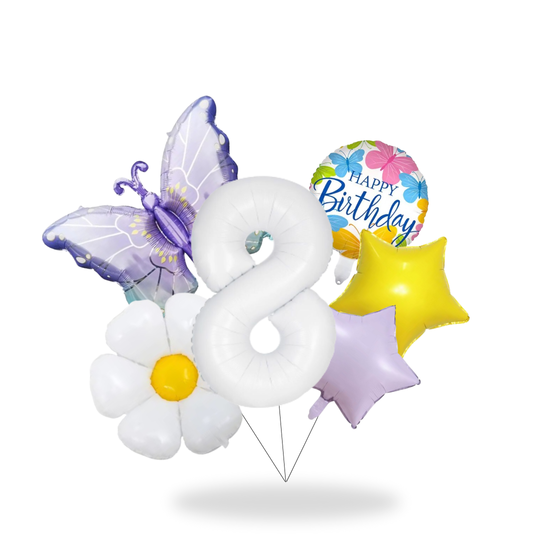 Butterfly Birthday Balloon Set β Pink & Purple Party Decor