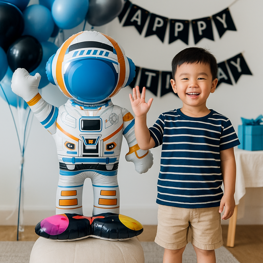 Giant Astronaut Balloon 49x69cm β Space Birthday Party Foil Decoration