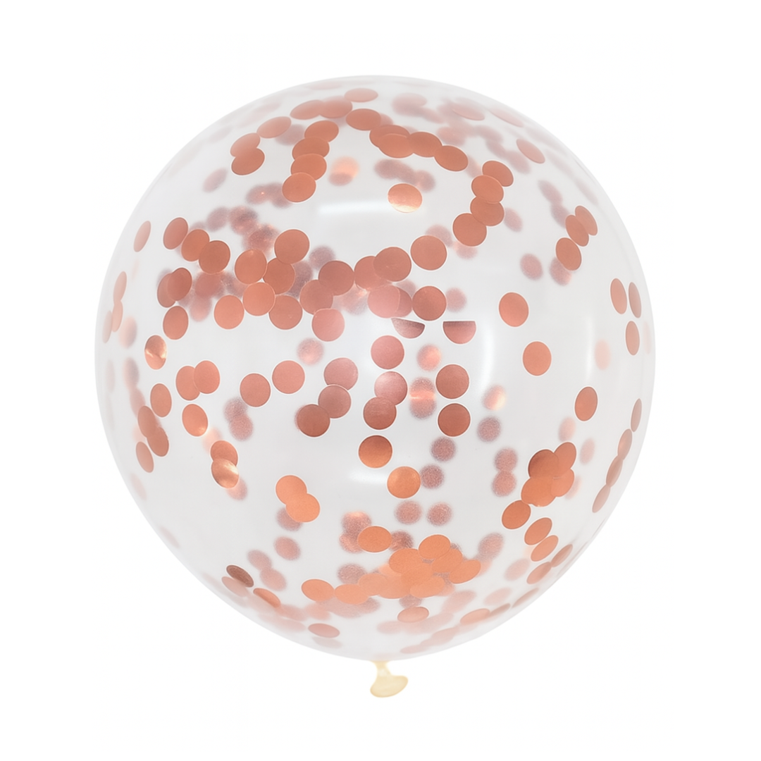 12" Confetti Latex Balloons – Transparent Party Balloons with Colorful Dots