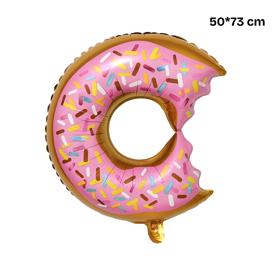 Donut Balloon Foil – Pink Frosted with Sprinkles | Fun Party Decoration
