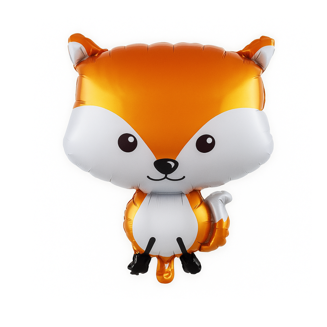 Fox foil balloon – cute woodland animal party decoration