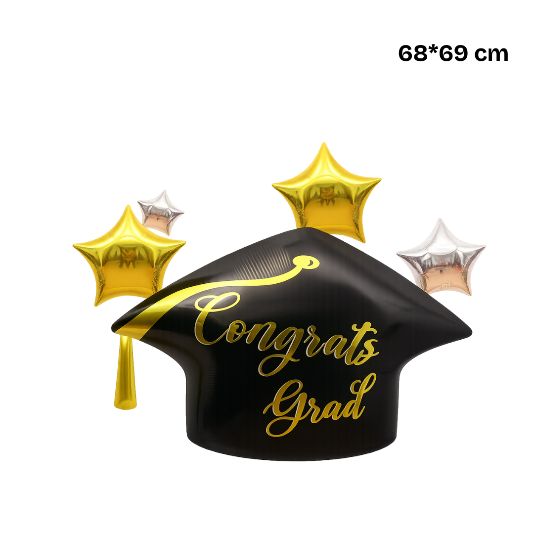 Graduation Cap Foil Balloon – Congrats Grad Party Decoration