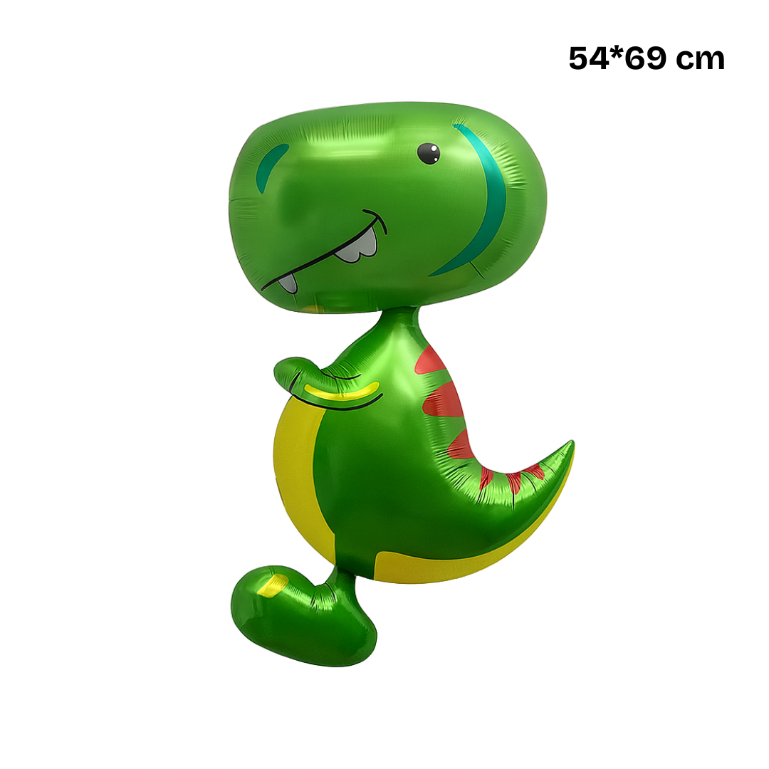 Green T-Rex Dinosaur Foil Balloon β Kids Birthday Party Decoration