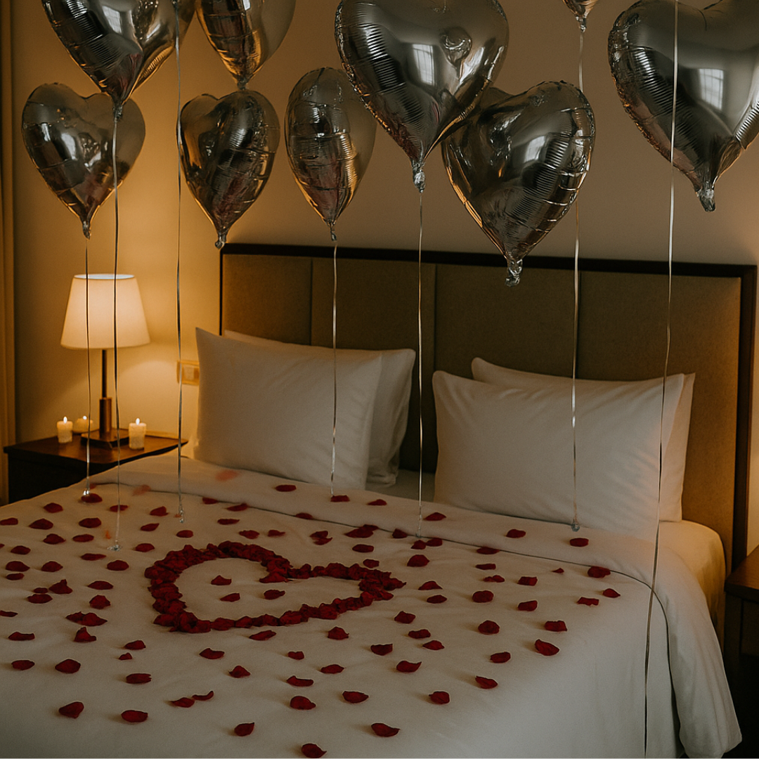 Heart Foil Balloon Silver – 18" Metallic Party Decoration