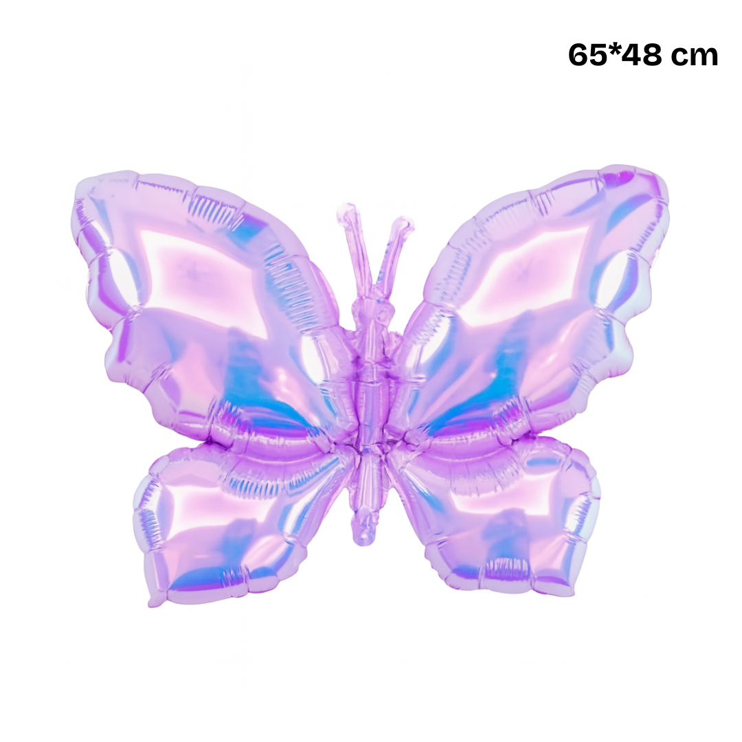 Holographic Butterfly Foil Balloon – Iridescent Party Decoration