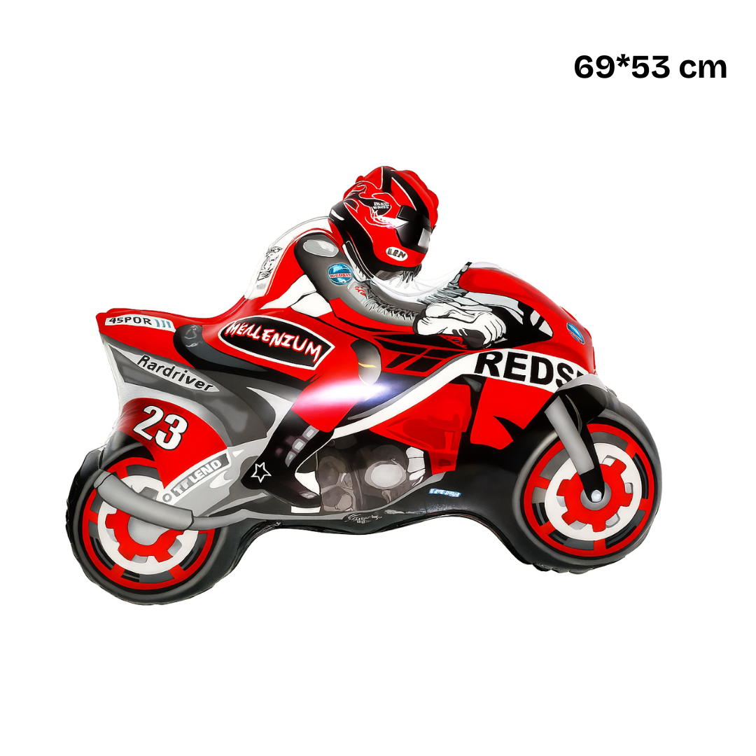 Motorbike Foil Balloon – Racing Motorcycle Party Decoration | 90 cm