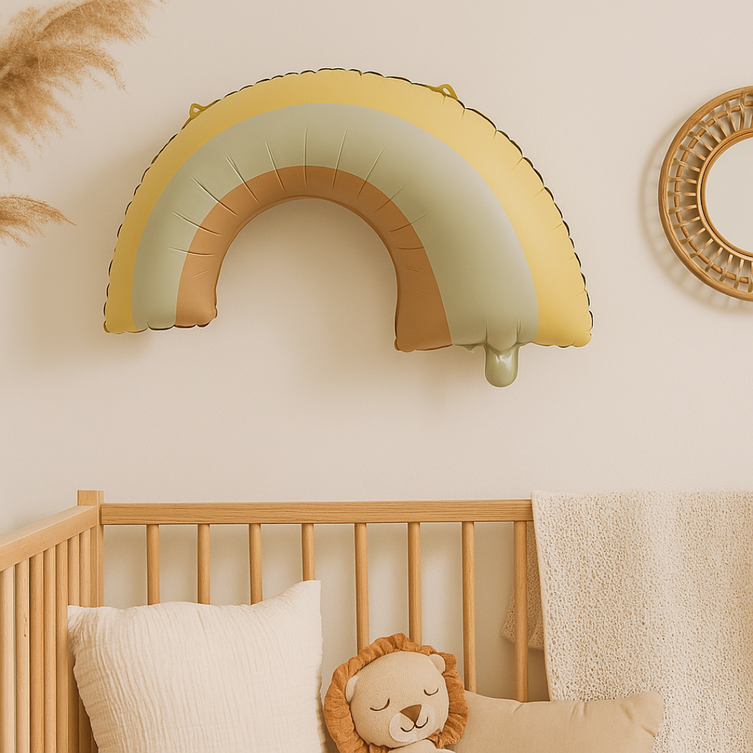 Neutral Rainbow Foil Balloon | Pastel Arch Decoration – 60cm