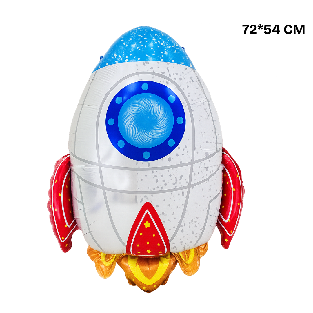 Rocket Foil Balloon – Space Party Decoration for Kids | 60cm