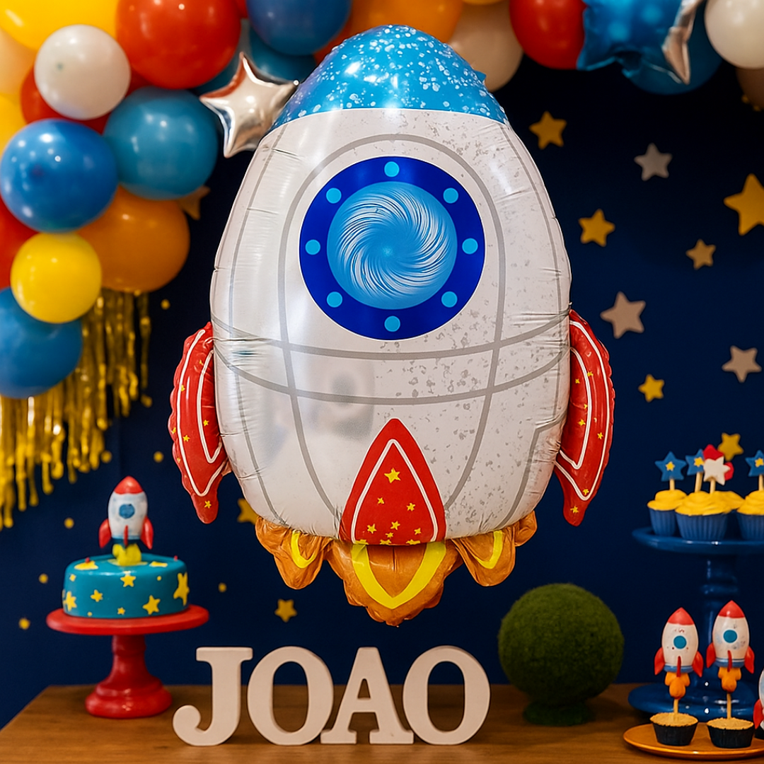 Rocket Foil Balloon – Space Party Decoration for Kids | 60cm