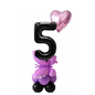 Purple Butterfly & Heart Balloon Decoration – Birthday, Anniversary & Party Display