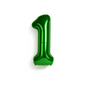 40 inch green number 1 foil balloon for 1st 11th birthday party UK
