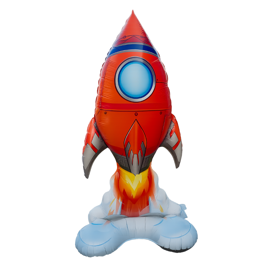Giant Rocket Foil Balloon – Space Theme Party Decoration