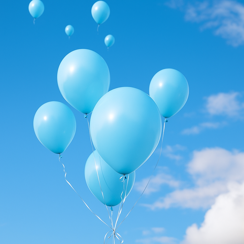 Blue Latex Balloons – 10", 12", 18" | Packs of 10, 20, 35, 50, 100 | Classic Party Balloons for Birthdays & Baby Showers