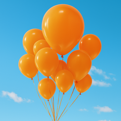 Orange Latex Balloons – 10", 12", 18" | Packs of 10, 20, 35, 50, 100 | Bright Party Balloons for Birthdays & Halloween