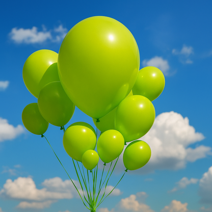 Apple Green Latex Balloons 10", 12" & 18" – Party Packs 10 to 100