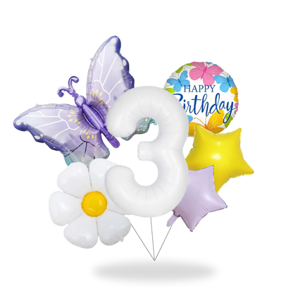 Butterfly Birthday Balloon Set – Pink & Purple Party Decor