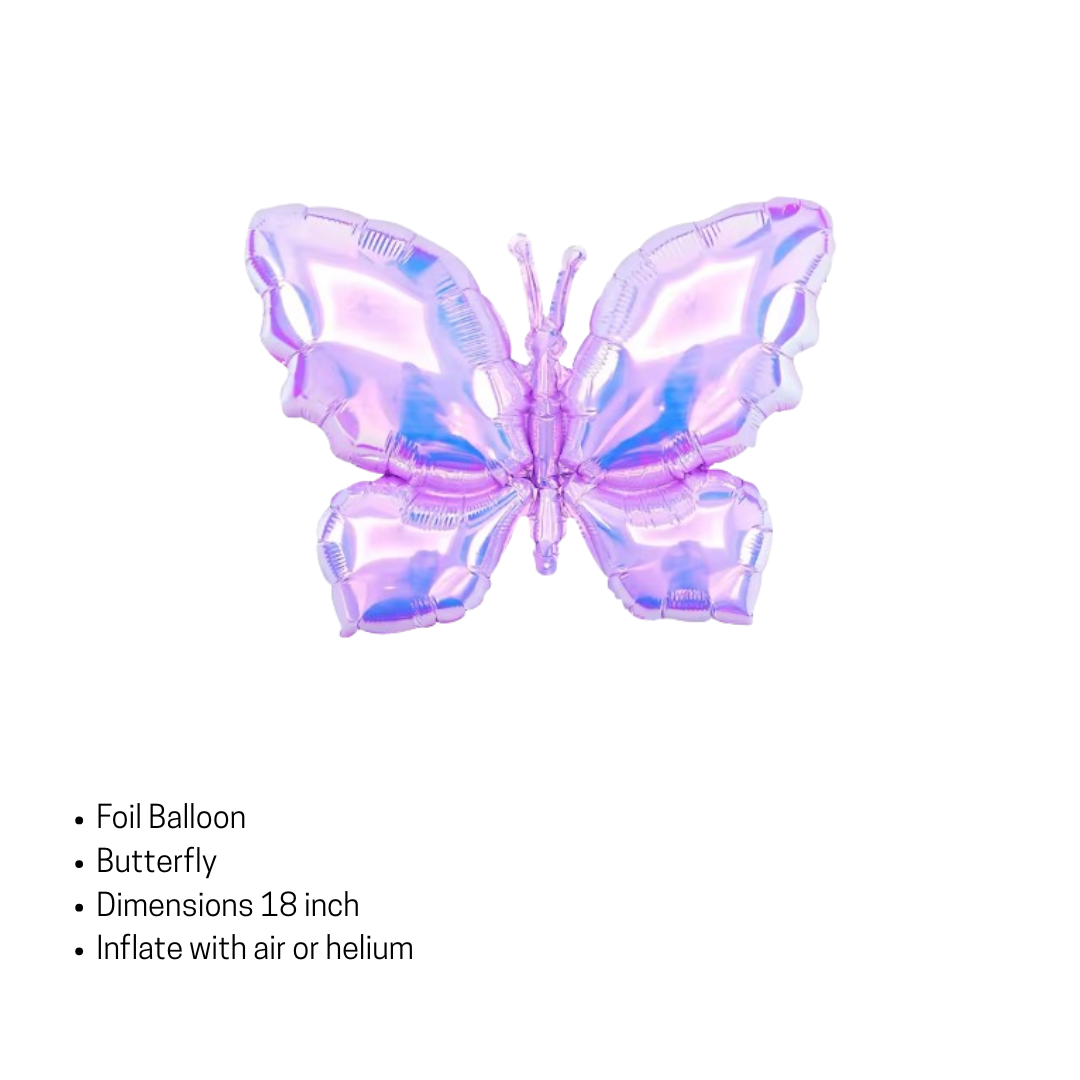 Purple Butterfly & Heart Balloon Decoration – Birthday, Anniversary & Party Display