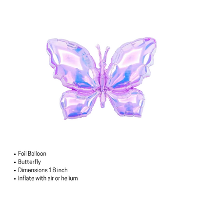 Purple Butterfly & Heart Balloon Decoration – Birthday, Anniversary & Party Display
