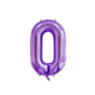 40 inch metallic purple number 0 foil balloon for birthday party