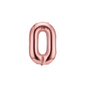 40 inch rose gold number 0 foil balloon for birthday party