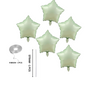 1st Birthday Balloon Set Number 1 with Bear Hearts & Stars Baby Party Decoration