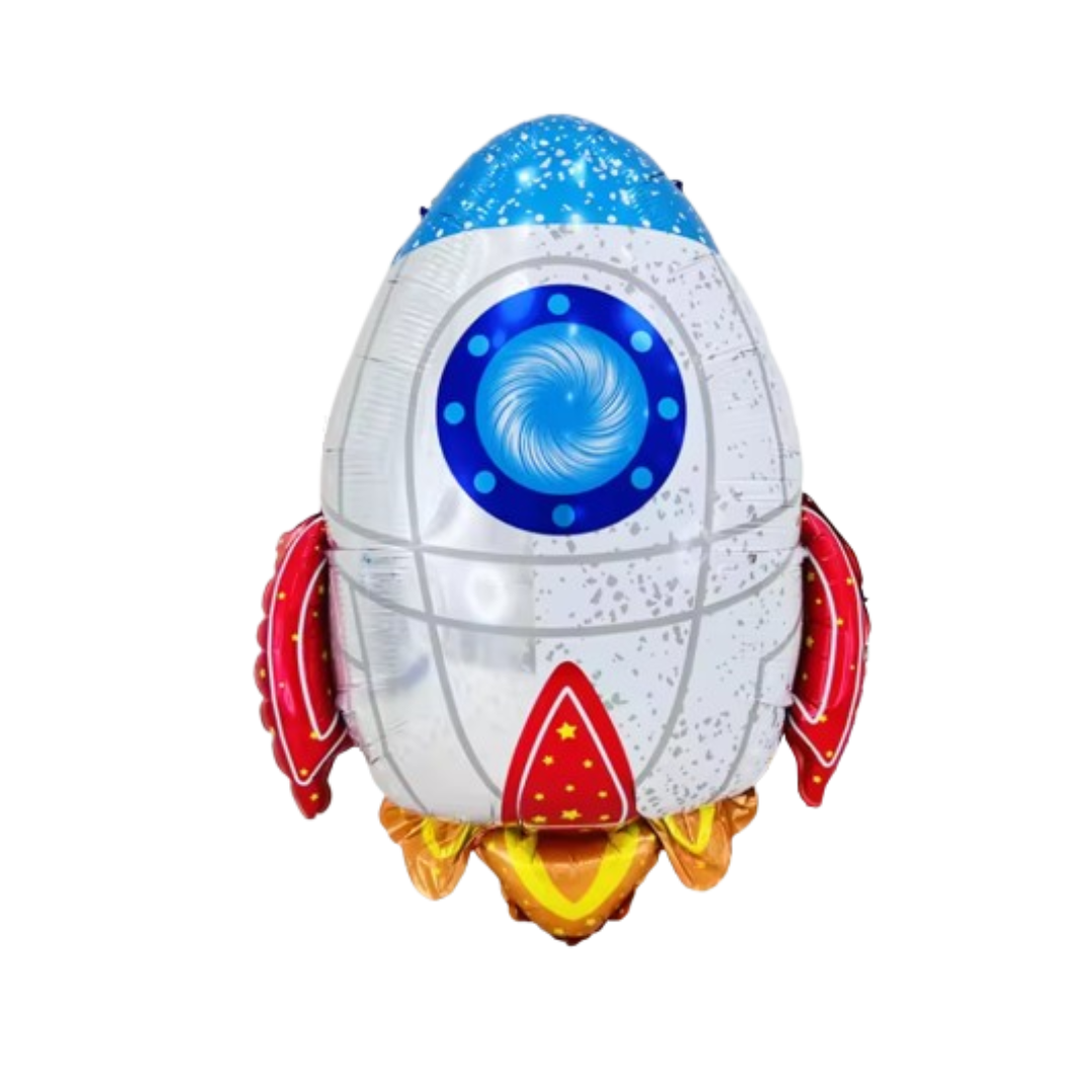 Astronaut Rocket Balloons Set | Space Party Decor | Galaxy Foil Stars spaceman
