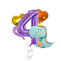 Dinosaur Birthday Balloons Set 1-9 – Foil Number & Dino Party Decorations