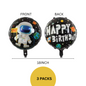Astronaut Rocket Balloons Set | Space Party Decor | Galaxy Foil Stars spaceman