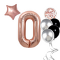 40" Giant Number Foil Balloon with Star & Confetti | Birthday Party Decorations