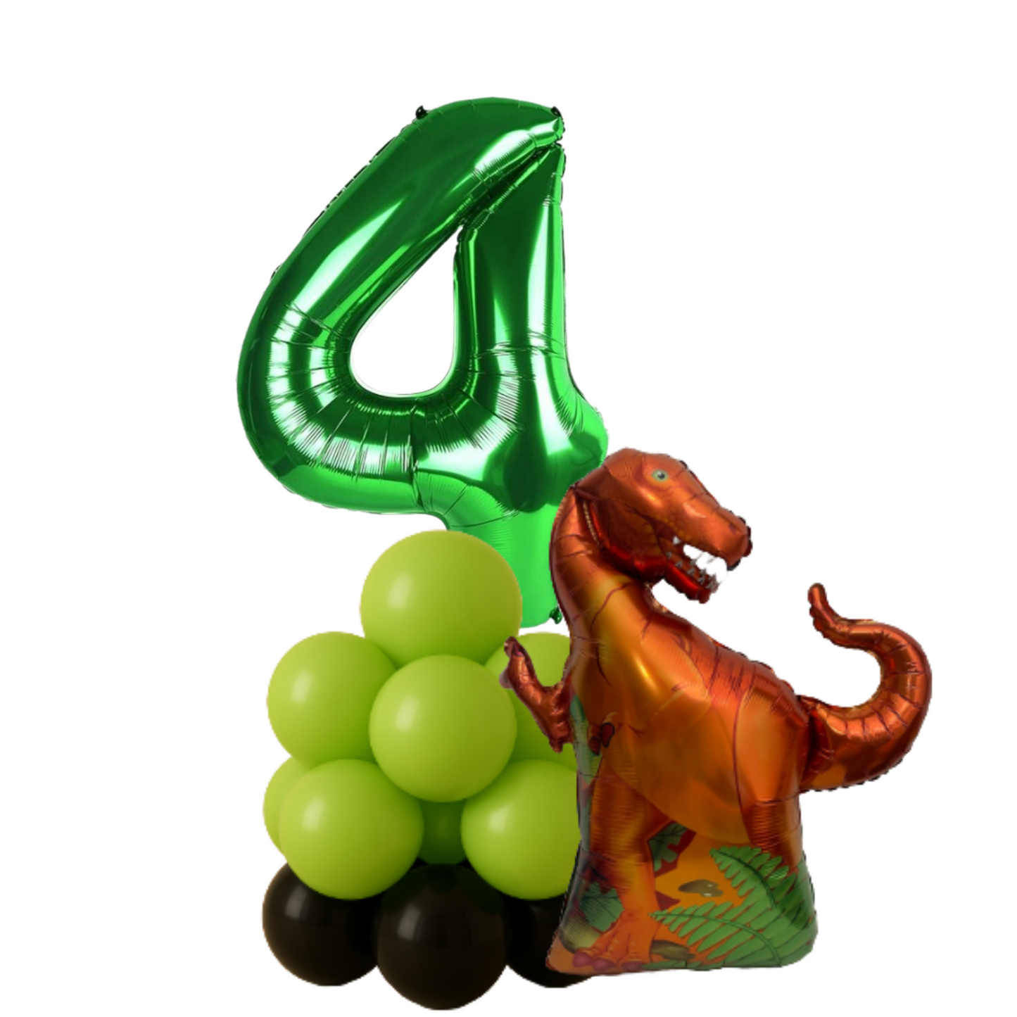 Dinosaur Balloon Display 1st-9th  Birthday Party Decoration for Baby Boy  