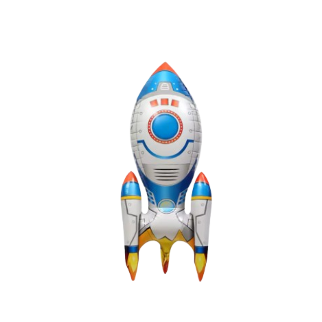 Astronaut Rocket Balloons Set | Space Party Decor | Galaxy Foil Stars spaceman
