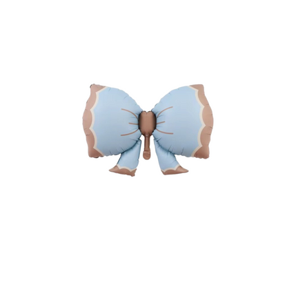 1st Birthday Balloon beige teddy Bear & Star Foil Baby Boy blue Party Decoration
