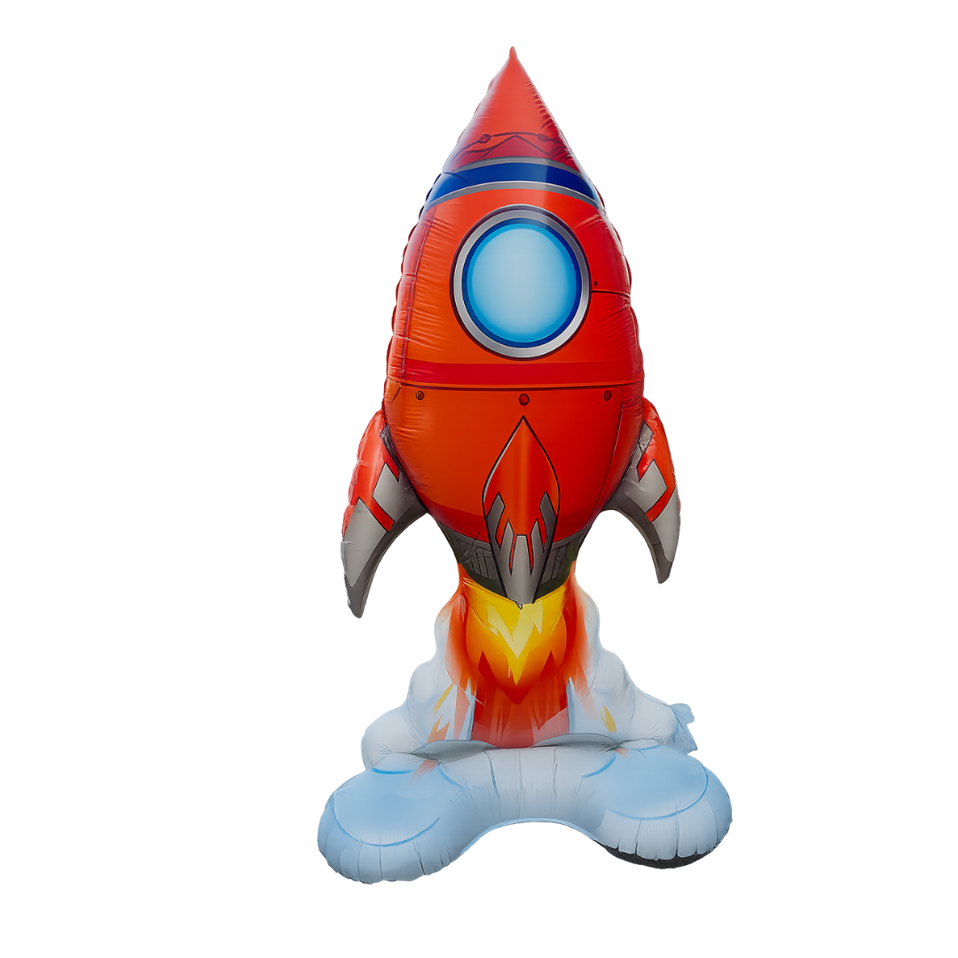Astronaut Rocket Balloons Set | Space Party Decor | Galaxy Foil Stars spaceman