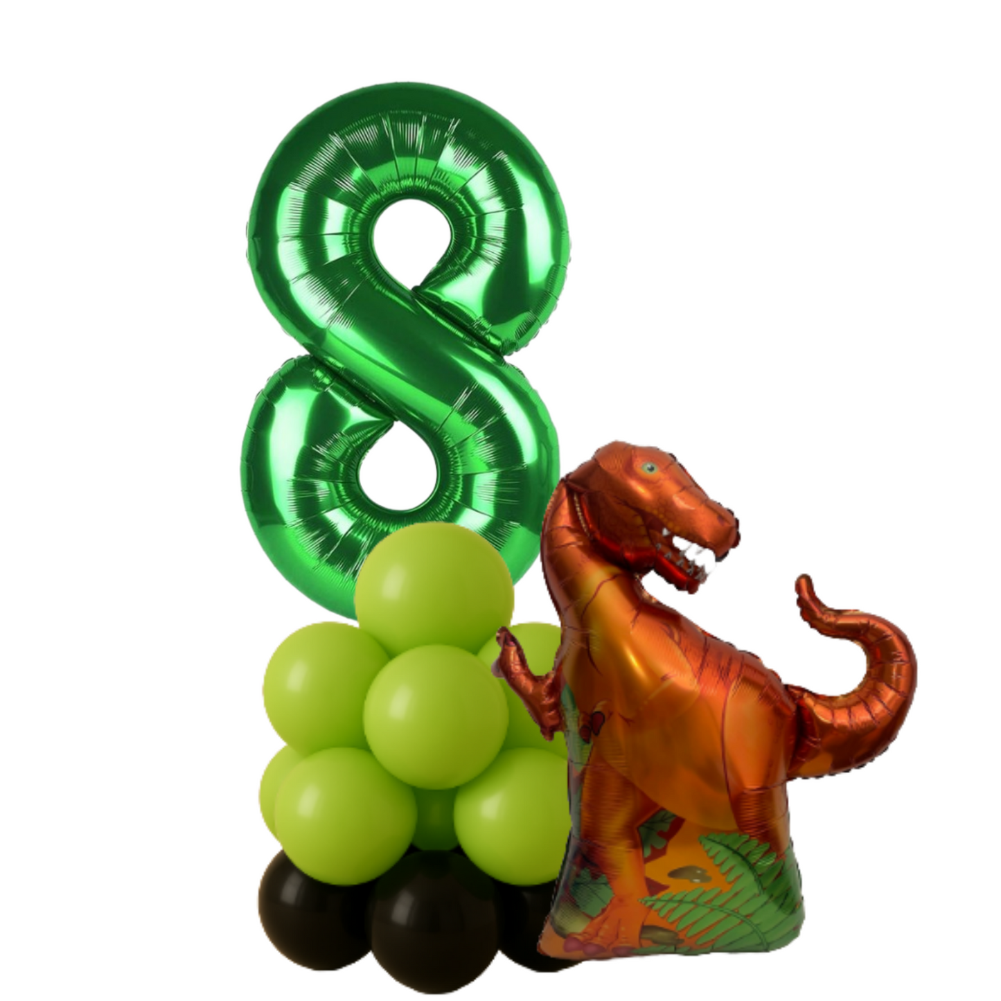 Dinosaur Balloon Display 1st-9th  Birthday Party Decoration for Baby Boy  