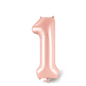 1st Birthday Balloon Bear & Star Baby Boy Blue Girl Pink Deco Party Number 1