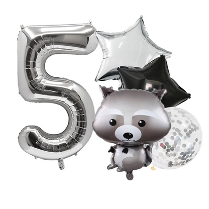 40" Number Balloons Foil woodland birthday 1 2 3 4 5 6 7 8 9 0