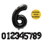 40" Black Number Balloons Foil Helium/Air | Giant Self Inflating Birthday Party