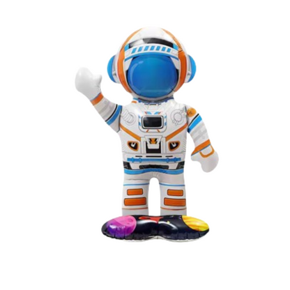 Astronaut Rocket Balloons Set | Space Party Decor | Galaxy Foil Stars spaceman