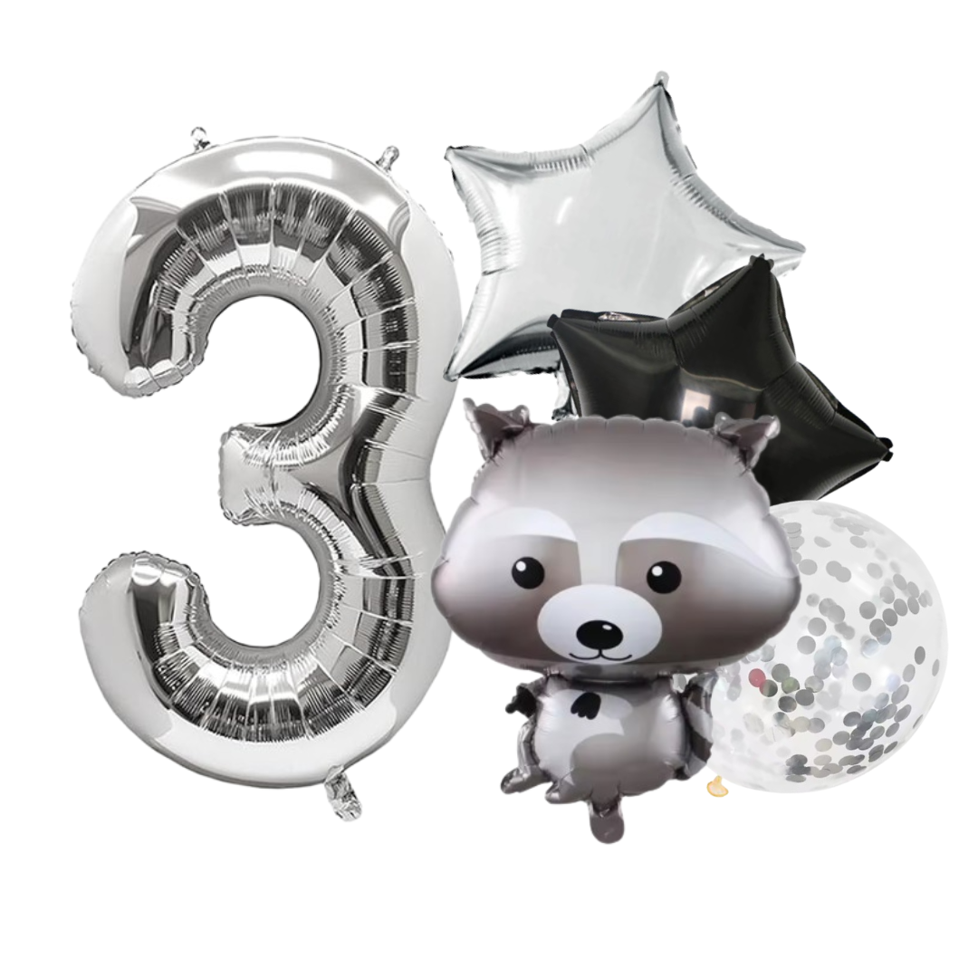 40" Number Balloons Foil woodland birthday 1 2 3 4 5 6 7 8 9 0